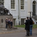 315-0640 Posing with Statue of John Harvard.jpg